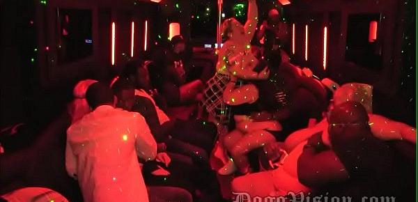  Squirting and Debauchery on a Party Bus